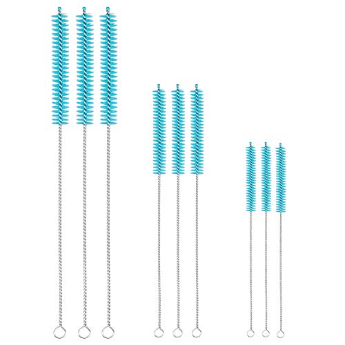 straw-brushes ALINK Drinking Straw Cleaning Brush Kit - 3 Size 9
