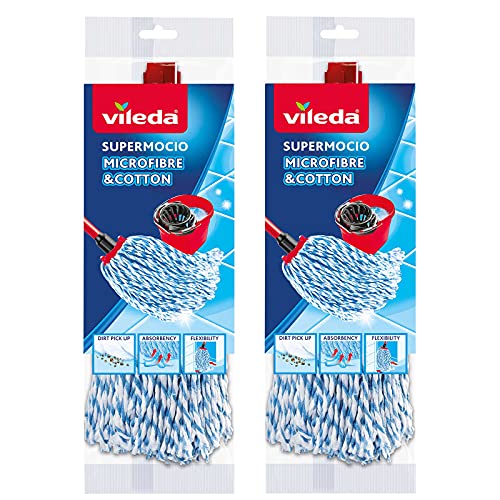 string-mops Vileda Supermocio Microfibre and Cotton Mop Refill