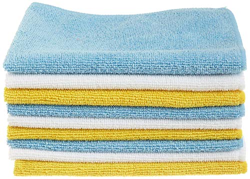 super-absorbent-cloths Amazon Basics Microfibre Cleaning Cloths Pack of 2