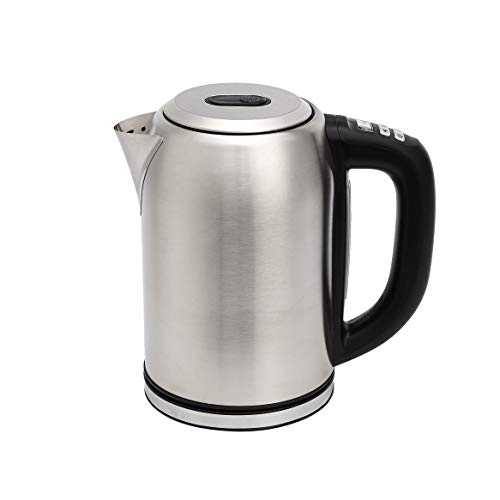 temperature-control-kettles Amazon Basics Stainless Steel Kettle with Digital