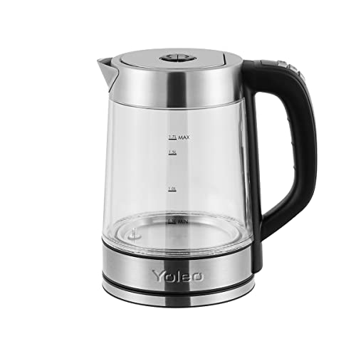 temperature-control-kettles Glass Electric Kettle BPA-Free 1.7 L Keep Warm 12H