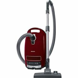 the-best-corded-vacuum-cleaners Miele Complete C3 Pure Red PowerLine, Red, Bagged Cylinder Vacuum Cleaner, Corded, 10995580