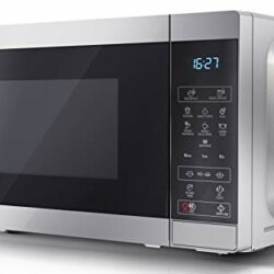 the-best-digital-microwaves SHARP YC-MS02U-S 800W Solo Digital Touch Microwave Oven with 20 L Capacity, 11 Power Levels & 8 Cooking Programmes – Silver