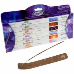 the-best-incense-gift-sets Moods Incense Sticks 6 Pack Gift Set by Stamford PLUS Wooden Incense Holder