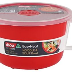 the-best-microwave-bowls Décor Microsafe Soup Noodle Oat Bowl 1.15L | BPA Free | Microwave Container | Steam Release Vent | Dishwasher Safe