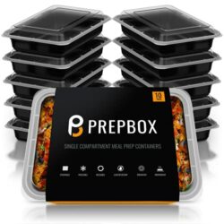 the-best-microwave-food-containers [10 Pack] 1 Compartment BPA Free Reusable Meal Prep Containers - Plastic Food Storage Trays with Airtight Lids - Microwave, Freezer & Dishwasher Safe - Stackable Portion Control Lunch Boxes [28 oz]