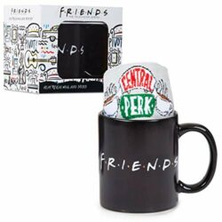the-best-mug-gift-sets Friends Coffee Mug and Central Perk Novelty Socks Gift Set with Heat Changing Coffee Cup, Official TV Show Merchandise