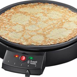 the-best-pancake-makers Russell Hobbs 20920 Fiesta Crepe and Pancake Maker - Electric Non Stick Hot Plate with Variable Temperatures and Utensils Included, Black