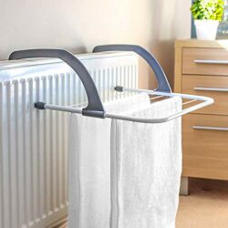 the-best-radiator-clothes-airers Rainberg 5 Bar Radiator Folding Airer Radiator Towel Holder Clothes Dryer Drying Rack Rail | Install on any Radiator in any room.