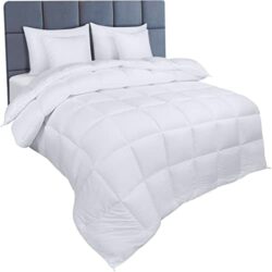 the-best-single-bed-duvets Utopia Bedding single Duvet - Duvet Single Bed - Single Quilt -10.5 tog with Corner Tabs - Box Stitched Duvet (Single, White)