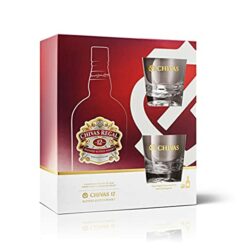 the-best-whiskey-gift-sets Chivas Regal 12 Year Old Blended Scotch Whisky Glass Gift Set, 70cl