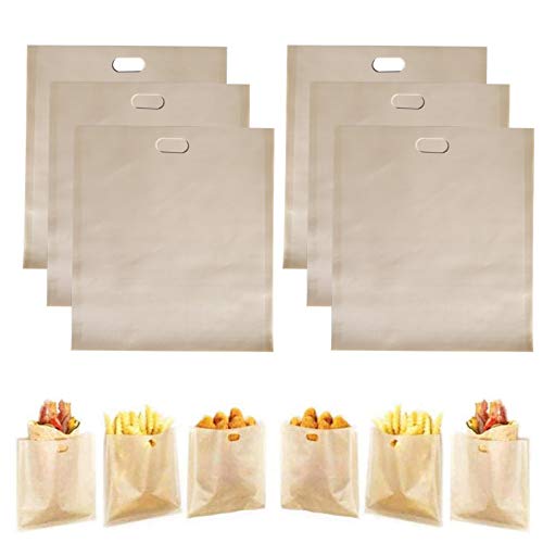 toaster-bags HSIULMY 6 Pack Toaster Bags Reusable, Premium Qual