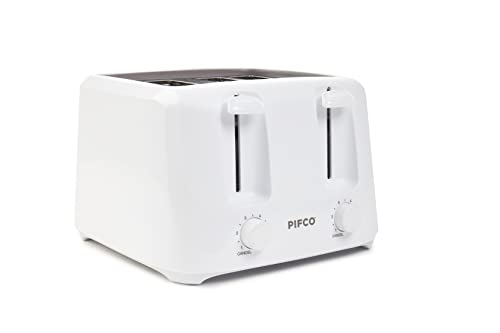 toaster PIFCO® Essentials White Toaster 4 Slice - Dual Co