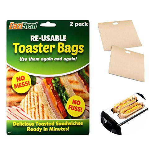 toaster-pockets Deluxe 2 Pack of Reusable Toaster Bags - Non Stick