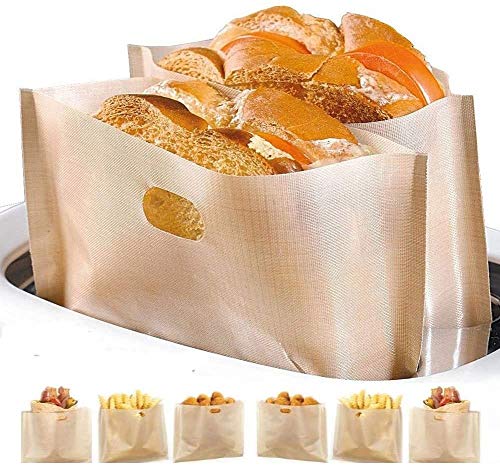 toaster-pockets Toaster Bags Reusable Non-Stick Pockets Sandwich 3