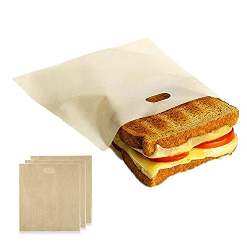 toaster-pockets Toaster Bags Reusable Non-Stick Pockets Sandwich T
