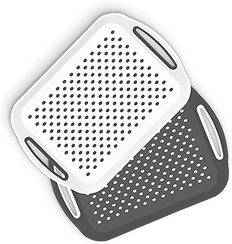 toaster-trays Organzy Lifestyle Set of 2 Rectangular Plastic Din