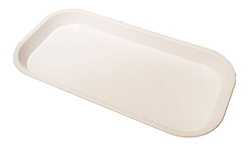 toaster-trays Small Thin White Plastic Catering Tray - KB7 (305m