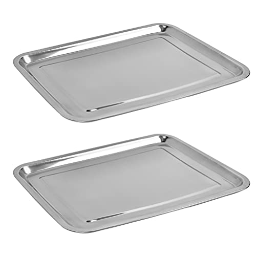 toaster-trays Stainless Steel Baking Sheet Set of 2, Mirror Fini