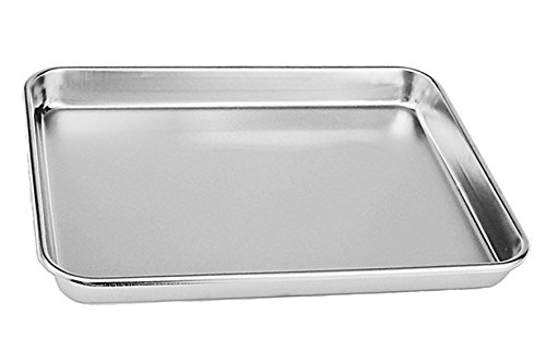 toaster-trays Tspkey Stainless Steel Cake Bake Pan,Compact Toast