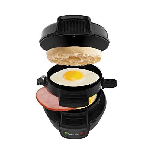 toasters-with-egg-poacher Drew & Cole - Electric Breakfast Sandwich Maker -