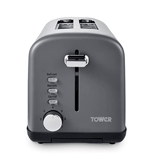 tower-toasters Tower T20041SLT Infinity Stone 2 Slice Toaster wit