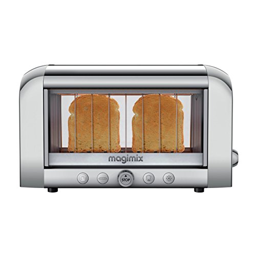 transparent-toasters Magimix Toaster Vision Chrome 1450 Watt Toaster