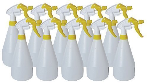 trigger-spray-heads 10x Complete Pack Of 750ml Yellow Coloured Hand Tr
