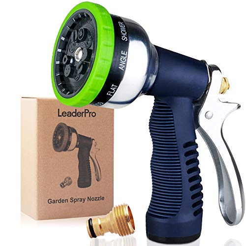 trigger-spray-heads Garden Spray Nozzle, 9-Way Heavy Duty Spray Gun, R