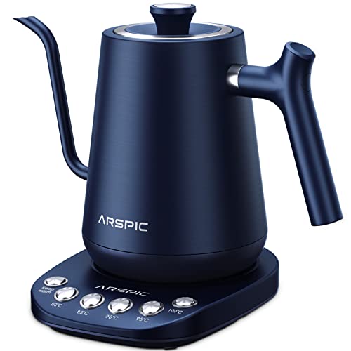 variable-temperature-kettles Arspic Electric Gooseneck Kettle Pour Over Kettle