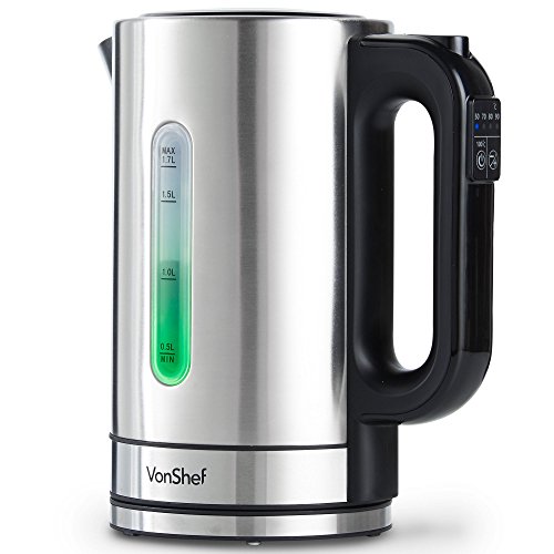 variable-temperature-kettles VonShef Electric Kettle with Variable Temperature