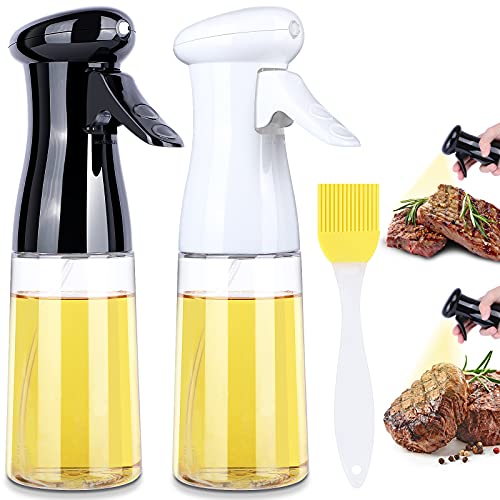 vinegar-spray-bottles JUOIFIP 2 Pack Olive Oil Bottle Sprayer 200ML Larg