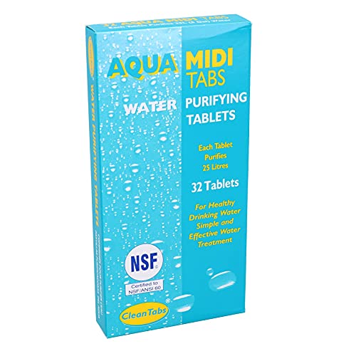 water-purifier-tablets AB Tools Aqua Midi Tabs 32 Water Purifying Tablets