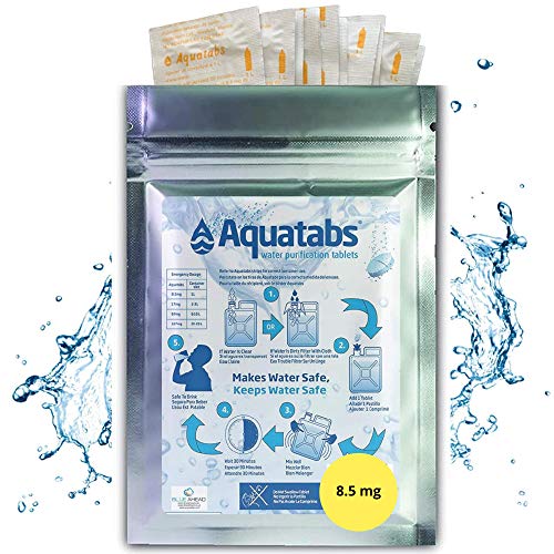 water-purifier-tablets Aquatabs NaDCC 8.5 MG x 100 World's #1 Water Purif