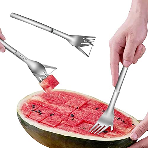 watermelon-slicers 2 in 1 Watermelon Slicer & Cutter-Stainless Steel