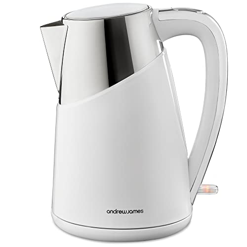 white-kettles Andrew James 3000W Apollo Fast Boil Kettle with Co