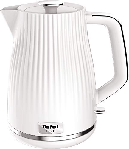 white-kettles Tefal Loft KO250140 Kettle – 1.7L / Black, White