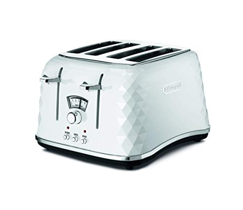 white-toasters De'Longhi Brillante CTJ4003W 4-Slice Toaster - Whi