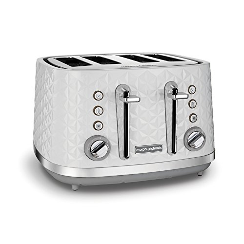 white-toasters Morphy Richards Vector 4 Slice Toaster 248134 Whit