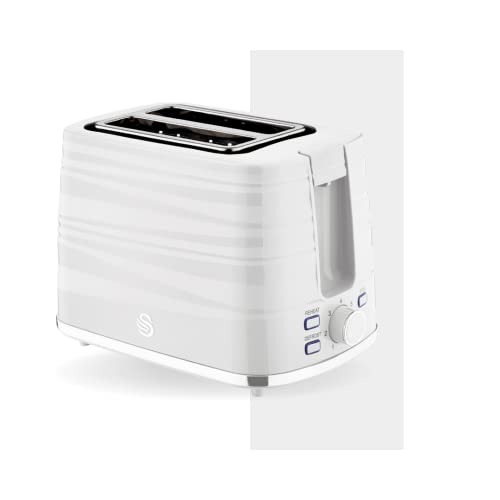 white-toasters Swan ST31050WN, 2 Slice Symphony Toaster, High Glo