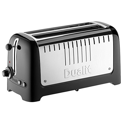 wide-slot-toasters Dualit 46025 2 Slot Long Lite Toaster - Black