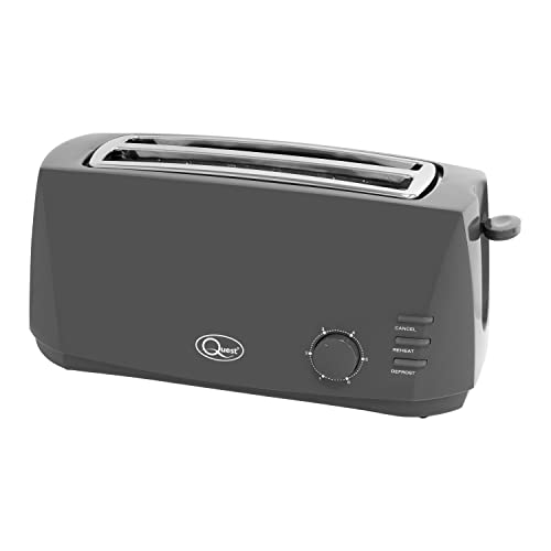 wide-slot-toasters Quest 35089 Extra Wide 4 Slice Long Slot Toaster |