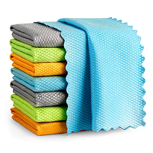 window-cloths AIDEA Microfibre Cleaning Cloth 8 Pack,Multi-Purpo