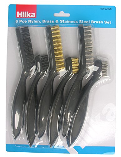 wire-brushes Hilka 67607906 7/9-Inch Wire Brush Set (6-Piece)