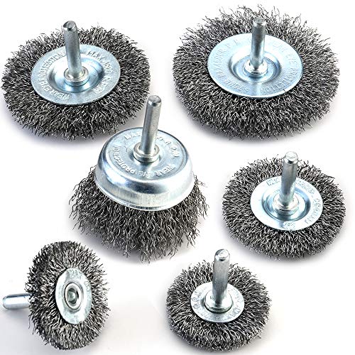 wire-brushes TILAX Wire Brush Wheel Cup Brush Set 6 Piece, Wire