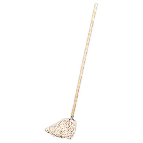 wooden-mops Sealey BM05 Pure Yarn Cotton Mop with Handle, 340g