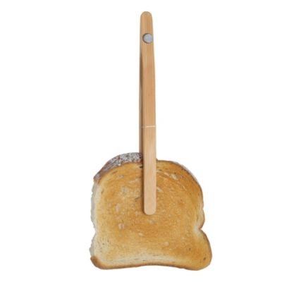 wooden-toaster-tongs Lakeland Magnetic Wooden Long Reach Toast Tongs -