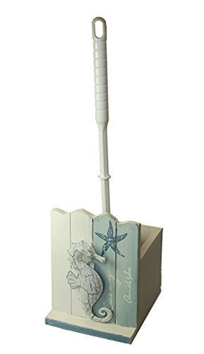 wooden-toilet-brushes Nautical / Seaside Theme Toilet Brush Holder with