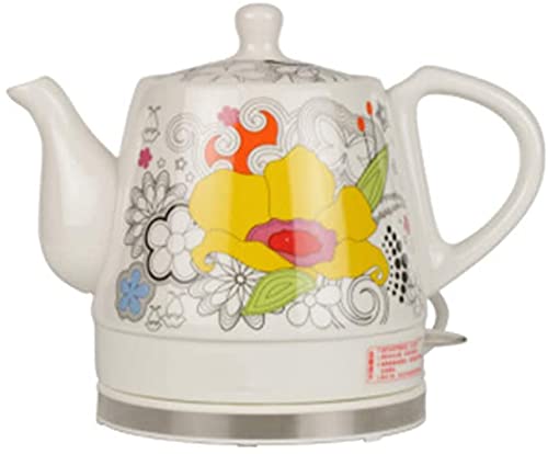 yellow-kettles Fisecnoo Kettle Teapot Electric Ceramic Cordless W