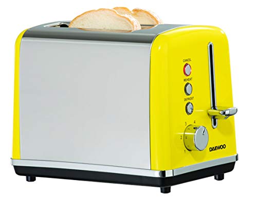 yellow-toasters Daewoo SDA1996 SOHO 2 Slice Toaster with Defrost,